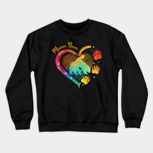 Mama Bear Color LGBT Crewneck Sweatshirt